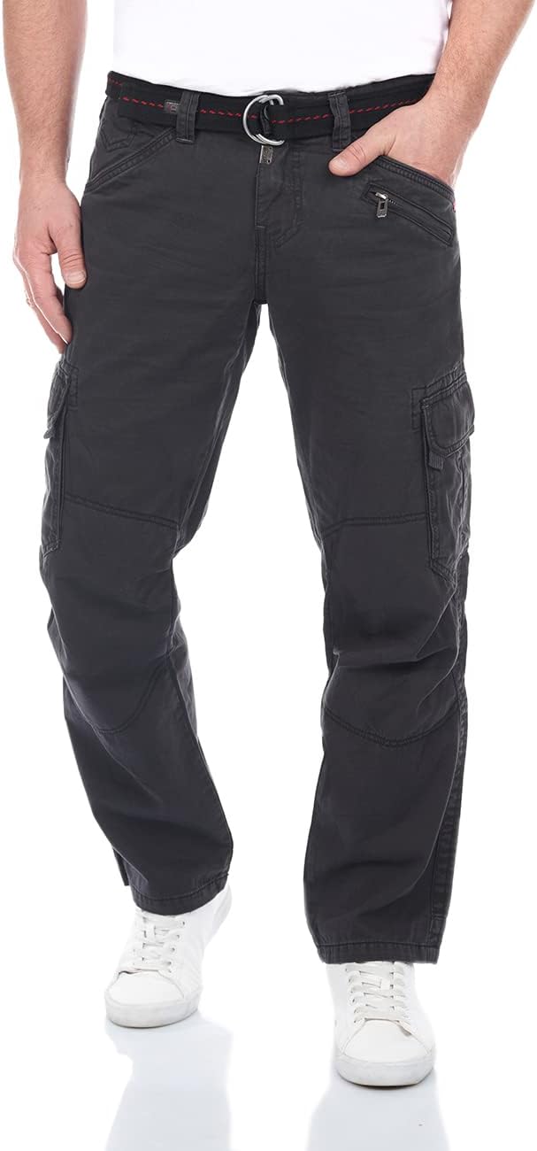 Timezone Herren Benitotz Cargohose 30W / 34L Dark Grey (9889), 30W / 34L Dark Grey (9889)
