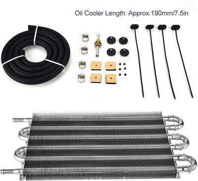 Getriebeölkühler-Kit Auto 6 Reihen Ferngetriebe Ölkühler Kit Auto-Manueller Kühlerkonverter Fahrzeug