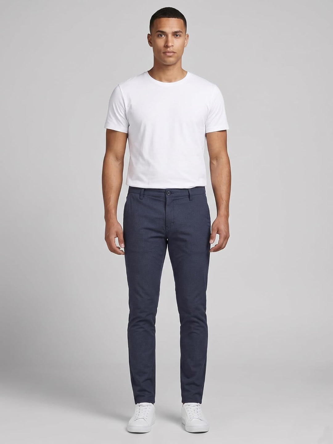 Rock Creek Herren Chino Hose Slim Fit Business Hosen RC-2154 29W / 30L Navy, 29W / 30L Navy