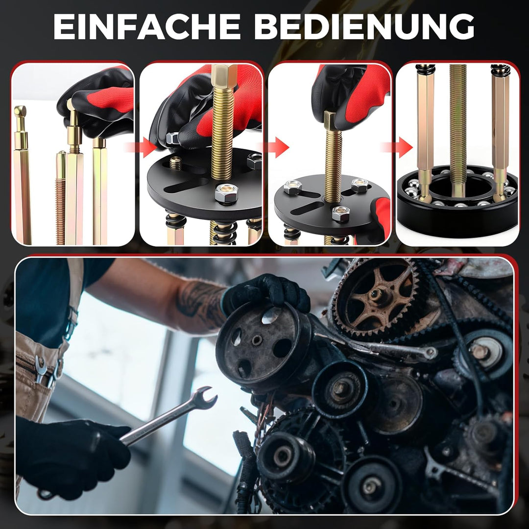 36-in-1 Lagerabzieher-Set, Innenlager Abzieher, Innenlochabzieher, Kugellager Abzieher mit 3-Backen-