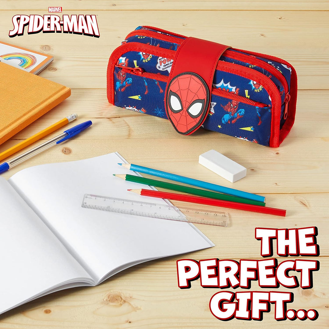 Marvel Spiderman Federtasche Junge Gefüllt, Mehrere Fächer, Federmäppchen Aesthetic, Mäppchen mit In
