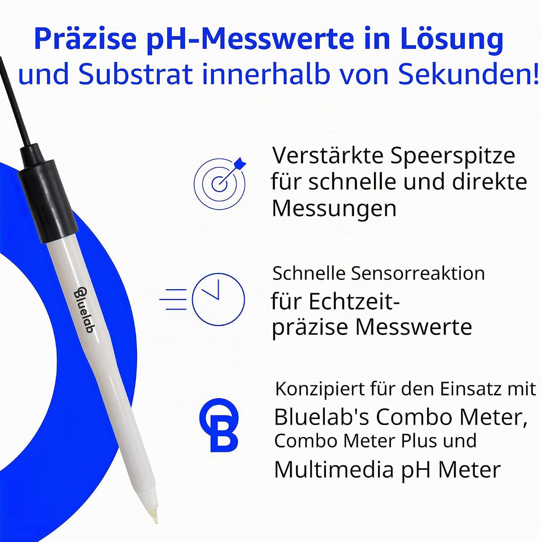 Bluelab PROBPHLEAP pH Leap Probe - Robust Boden Sonde mit BNC Steckverbindung & Sensor für Ihr Digit