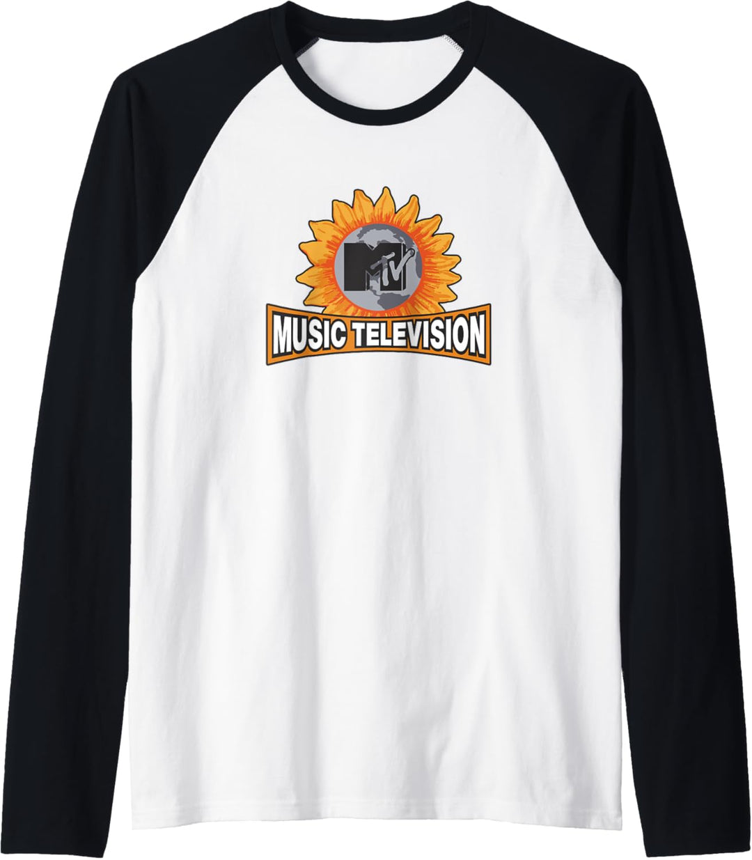 MTV Music Television Sunflower Logo Raglan