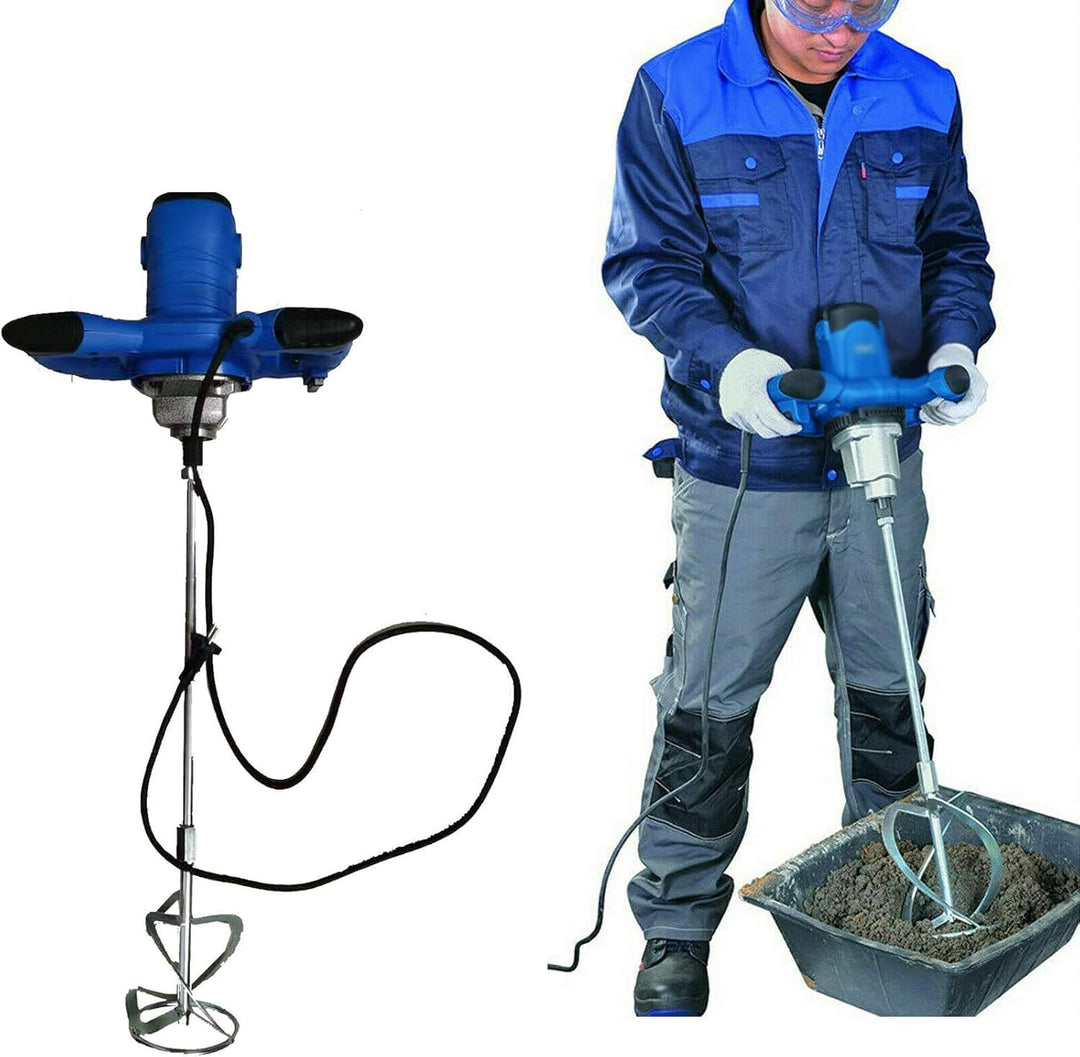 2600W Rührwerk, Betonmischer Handrührwerk Mörtelrührer, Farb-Mörtelrührer, 6-Gang-Getriebe 0-1700U/m
