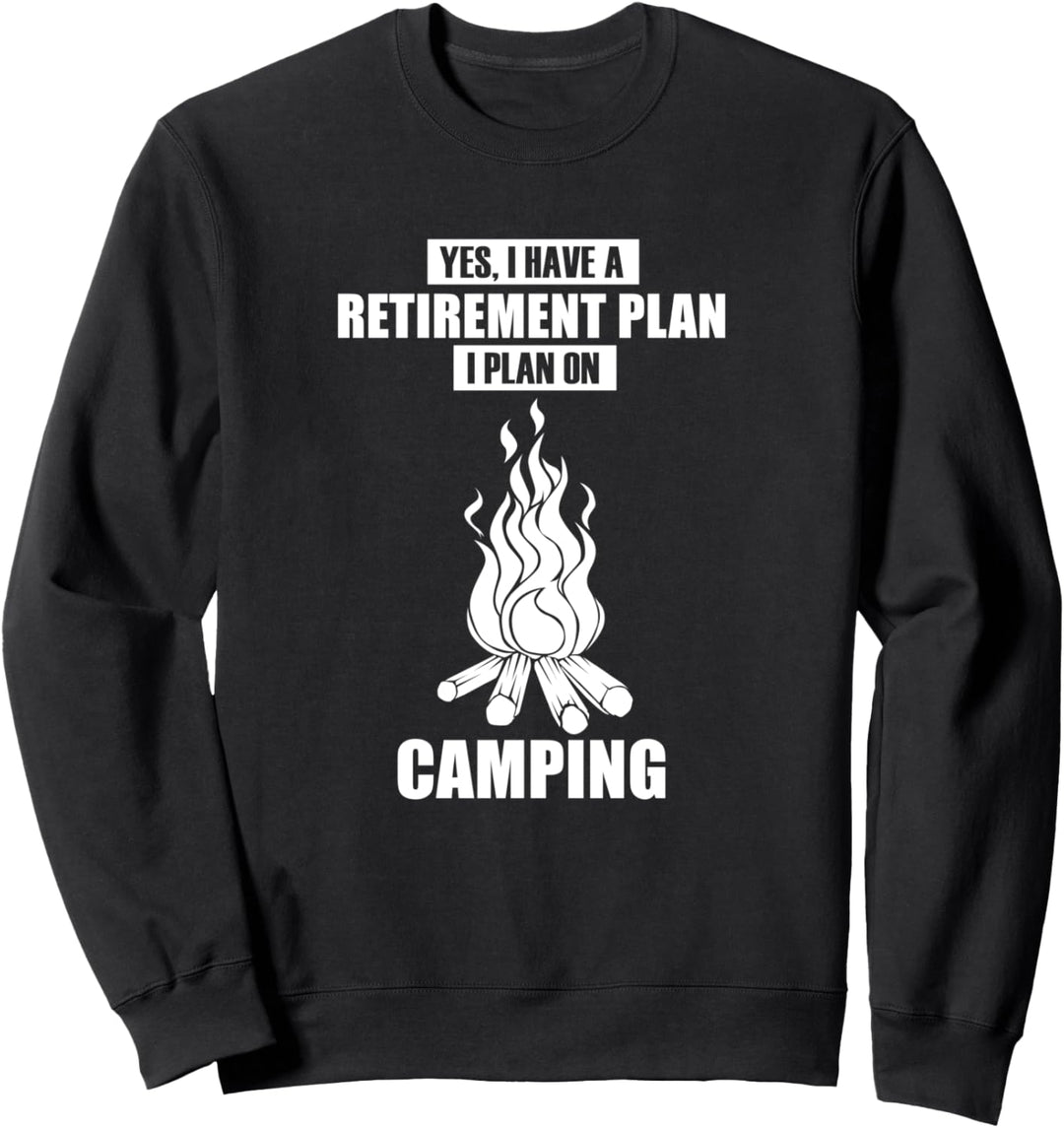 Wildlife Camping Ruhestand lustiger Spruch Sweatshirt