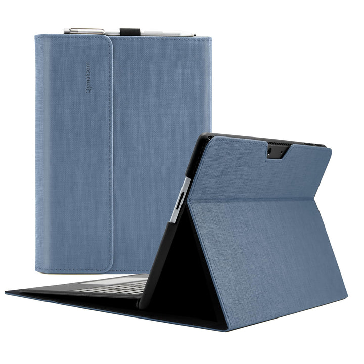 Qymaksom Hülle für Microsoft Surface Pro 9 13 Zoll (2022),Leder Schutzhülle Surface Pro 9 Tasche mit