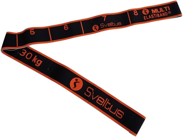 Sveltus Multi Elastiband 30 kg Box + Poster elastisch Unisex Erwachsene, Orange einzeln, einzeln