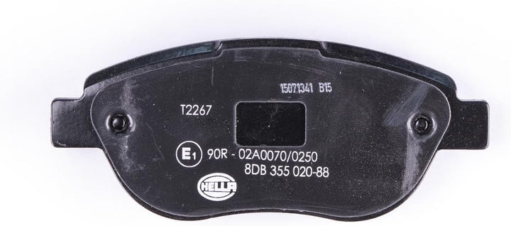HELLA PAGID 8DB 355 020-881 Bremsbelagsatz - T2267 - Dicke/Stärke: 19.4mm - Bremssystem: Bosch - mit