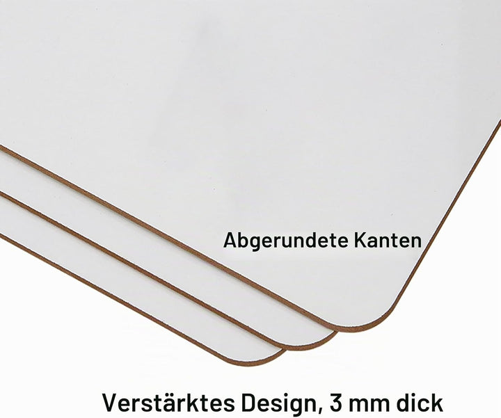 Hisredsun Whiteboard, klein, trocken abwischbar, 21 x 30 cm, doppelseitig, Mini-Whiteboard mit 16 St