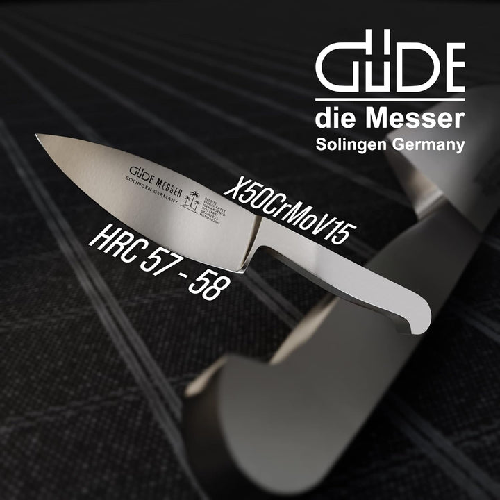 GÜDE Solingen - Hartkäsemesser Käsemesser geschmiedet, 12 cm, Ganzstahl, KAPPA, Handmade Germany