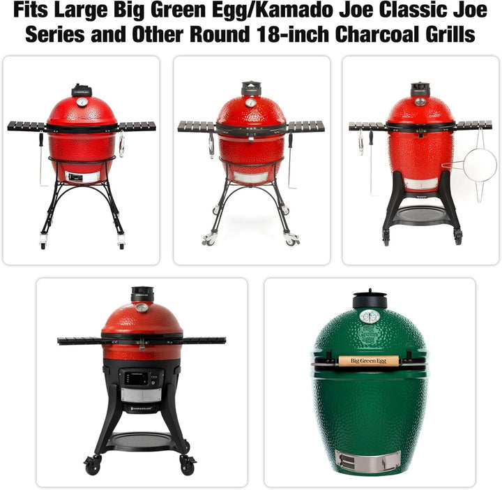 Keramikbeschichtete Grillplatte für Kamado Joe Classic, Large Big Green Egg und andere ähnliche Kera