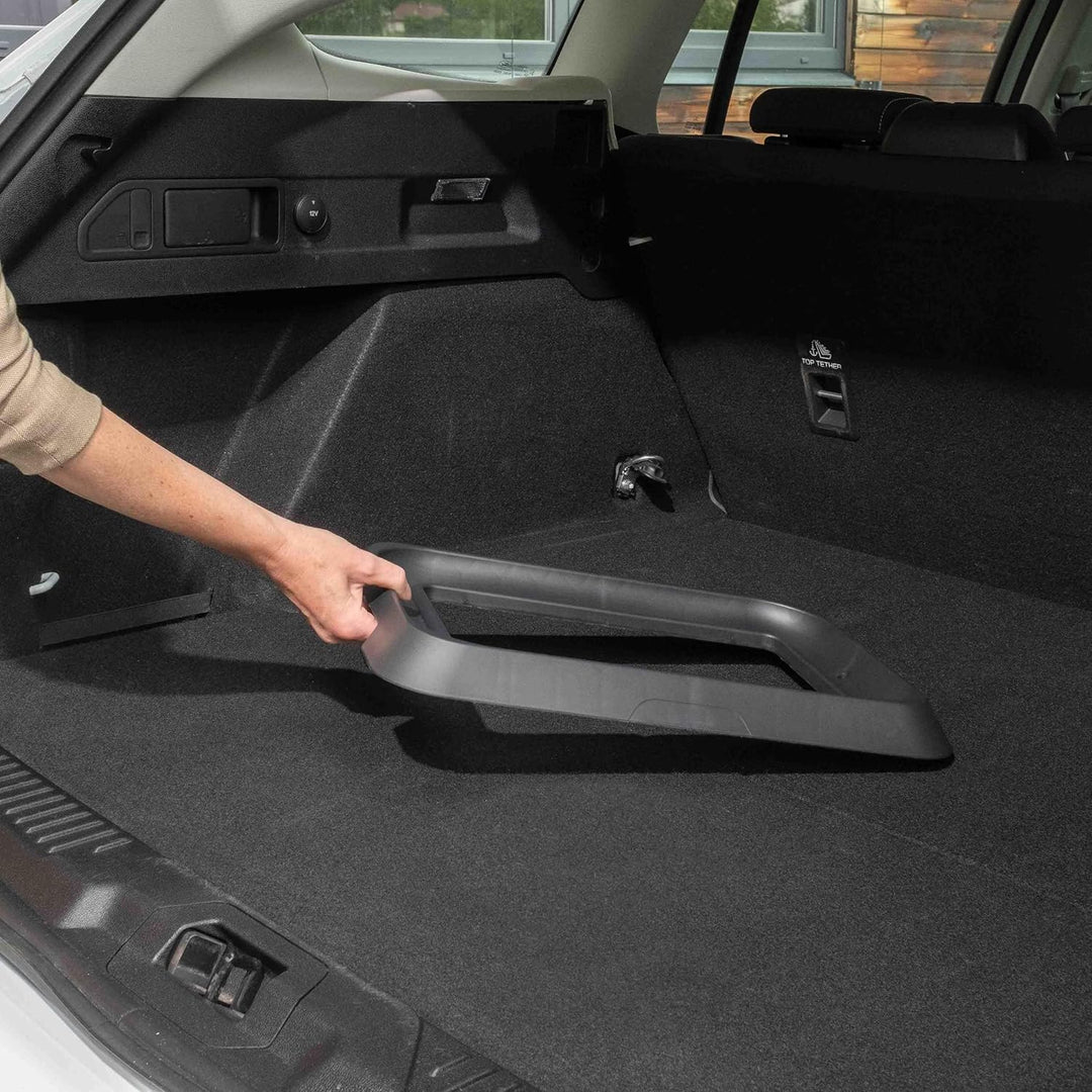 rati Basket - GREEN, Smarter Auto Korb zum Einkauf & Outdoor-Aktivitäten, mit Befestigungsadapter zu