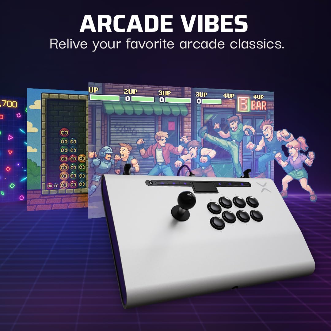 VICTRIX PS5 PRO FS– weiss Fightstick Weisser Hebel, Weißer Hebel