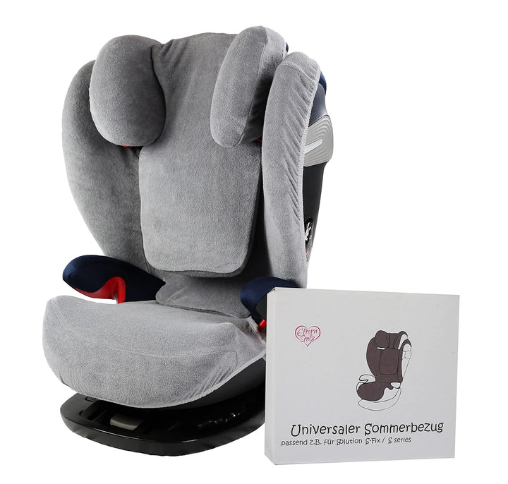 Sommerbezug Schonbezug Universal Grau Passend Für Cybex Pallas S-fix Pallas M-Fix Solution S-fix Sol
