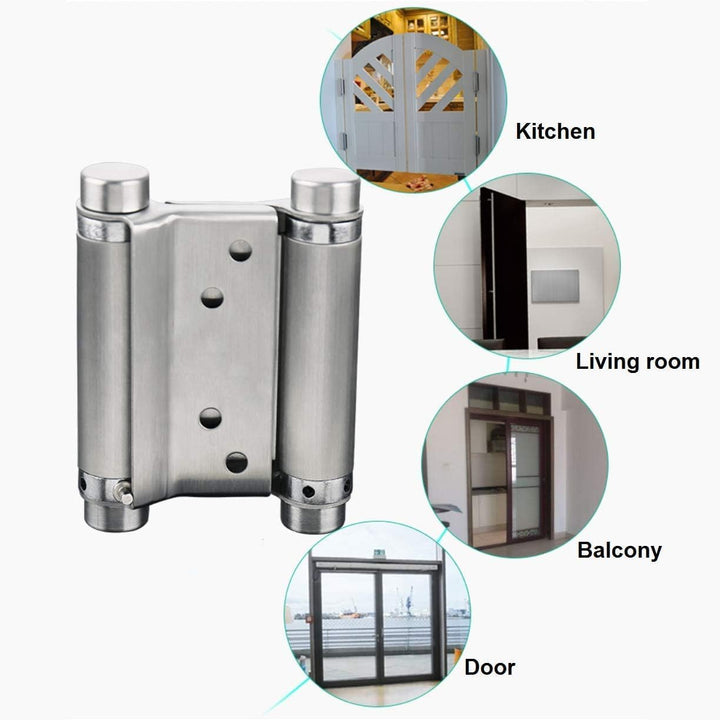 Roberee Hinge-2Pcs 3 '' Zoll Double Action Spring Hinge Saloon Cafe Tür Schwingtür