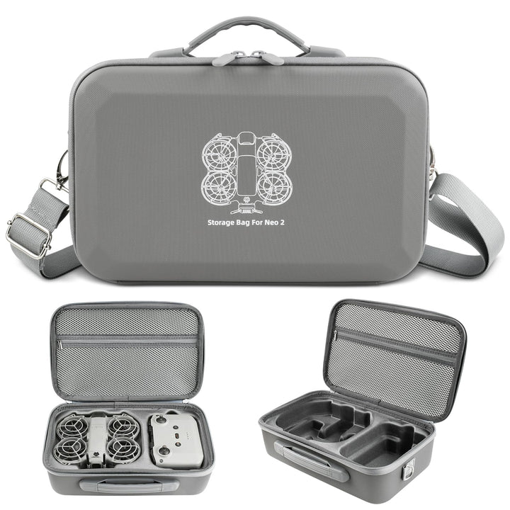 Tasche Kompatibel mit DJI Neo 2, PU Tragetasche Case mit Schultergurt, Leichte Schutztasche Aufbewah