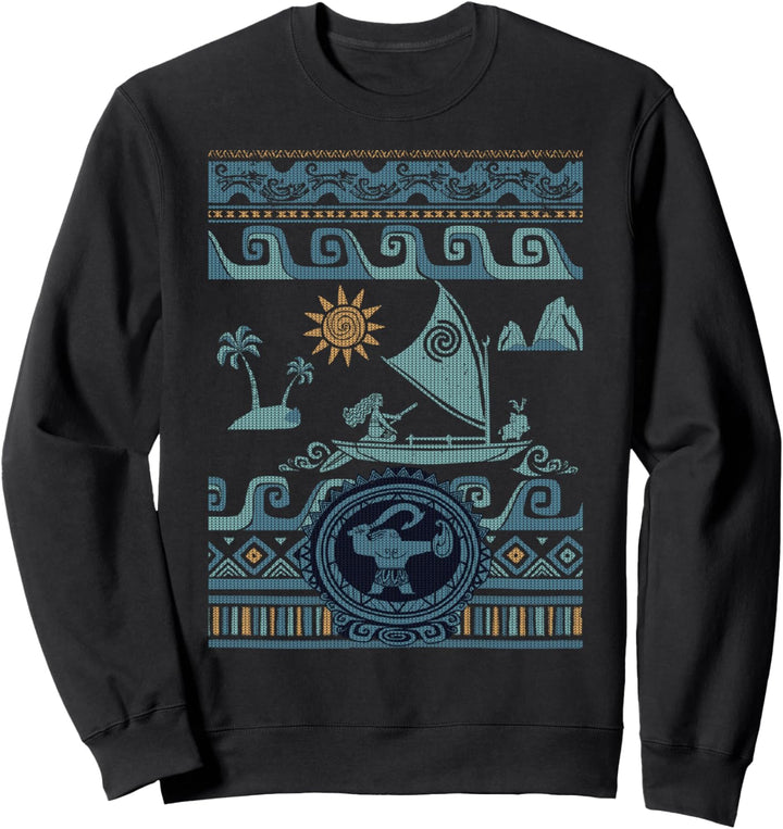 Disney Moana Boat Collage Sweatshirt