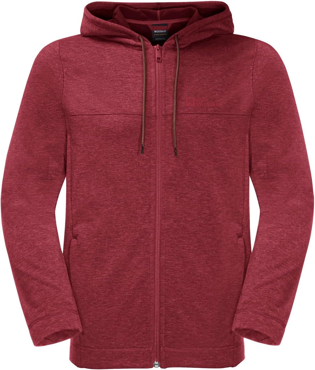 Jack Wolfskin Herren Waldsee Hooded JKT M Fleecejacke S Deep Ruby, S Deep Ruby