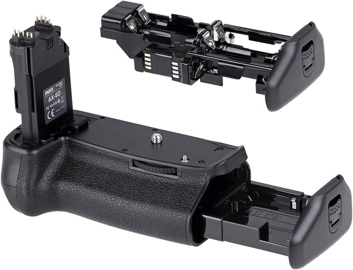 ayex Batteriegriff Kompatibel mit Canon EOS 6D ähnlich BG-E13 + 2X LP-E6N Akku + 1x USB Dual Ladeger