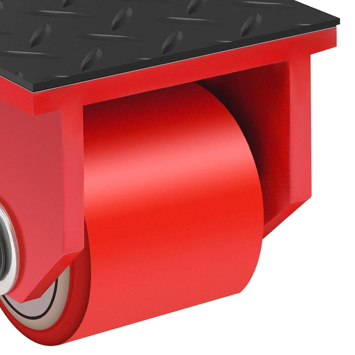 2500kg Schwerlastrollen Transportfahrwerk Maschinenbeweger Gerätewagen 5500 lbs Tragfähigkeit PU Räd