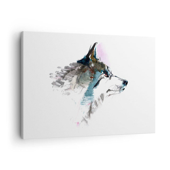 Bilder auf Leinwand Hund Illustration Fantasie Leinwandbild 70x50cm Wandbilder Dekoration Wohnzimmer