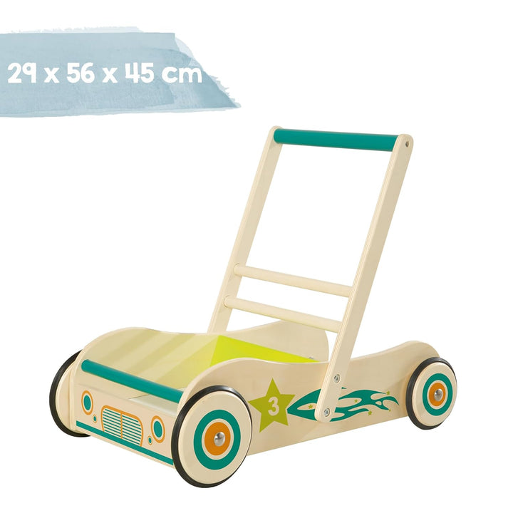 roba Lauflernwagen für Babys - Lauflernhilfe mit Bremse - als Puppenwagen nutzbar - für Mädchen & Ju