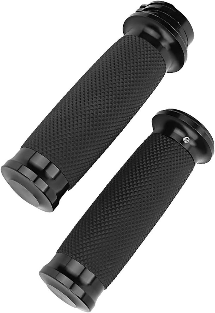 Gorgeri Motorrad Lenkergriffe, 1 Paar Universal Motorrad 25mm Handgriff Aluminium + Gummi Anti-Rutsc
