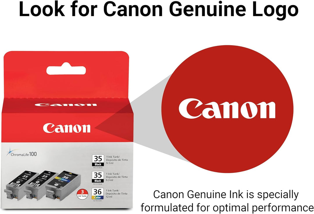 Canon PGI-35 Black Twin & CLI-36 Colour Ink Cartridge Bundle Pack