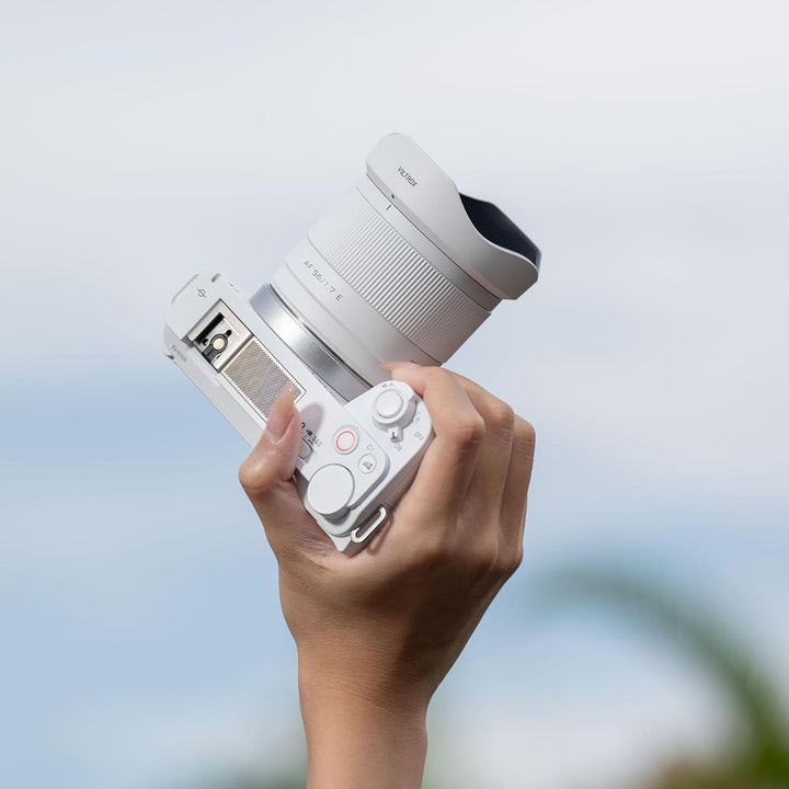 VILTROX AF 56mm f/1.7 E STM Objektiv für Sony E, Weiss Limited Edition 56mm F1.7 Autofokus-Objektiv