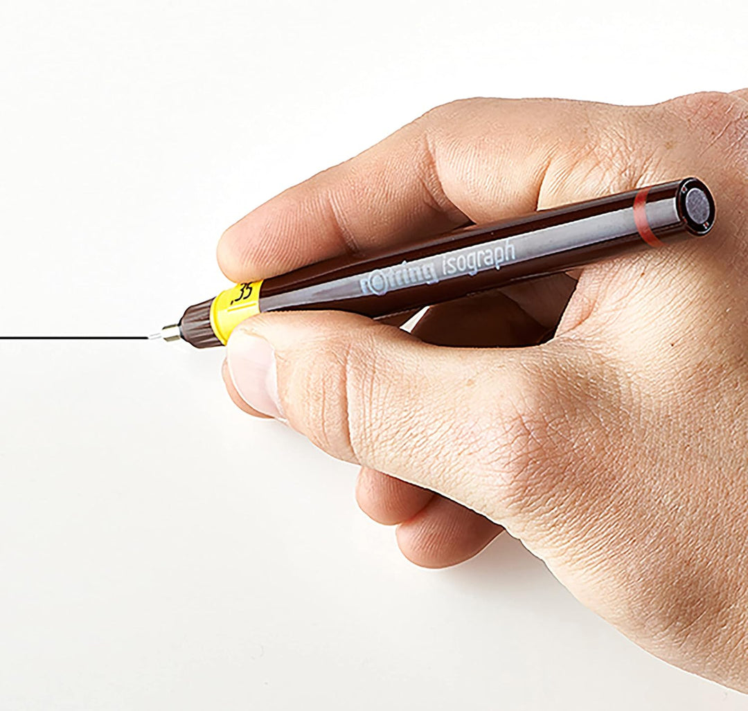 rOtring Isograph Fineliner Master Set | mit Zirkel | 0,1 mm/ 0,3 mm/ 0,5 mm | 3 Stück 0,10 mm, 0,30