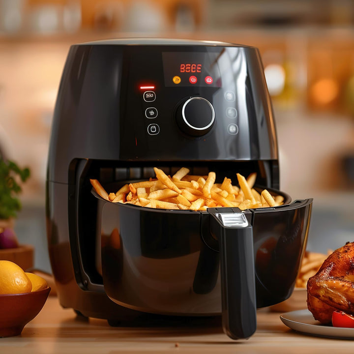 com-four® 100x Backpapier für Heissluftfritteuse - Airfryer Pergamentpapier Ø 20 cm - antihaftbeschi