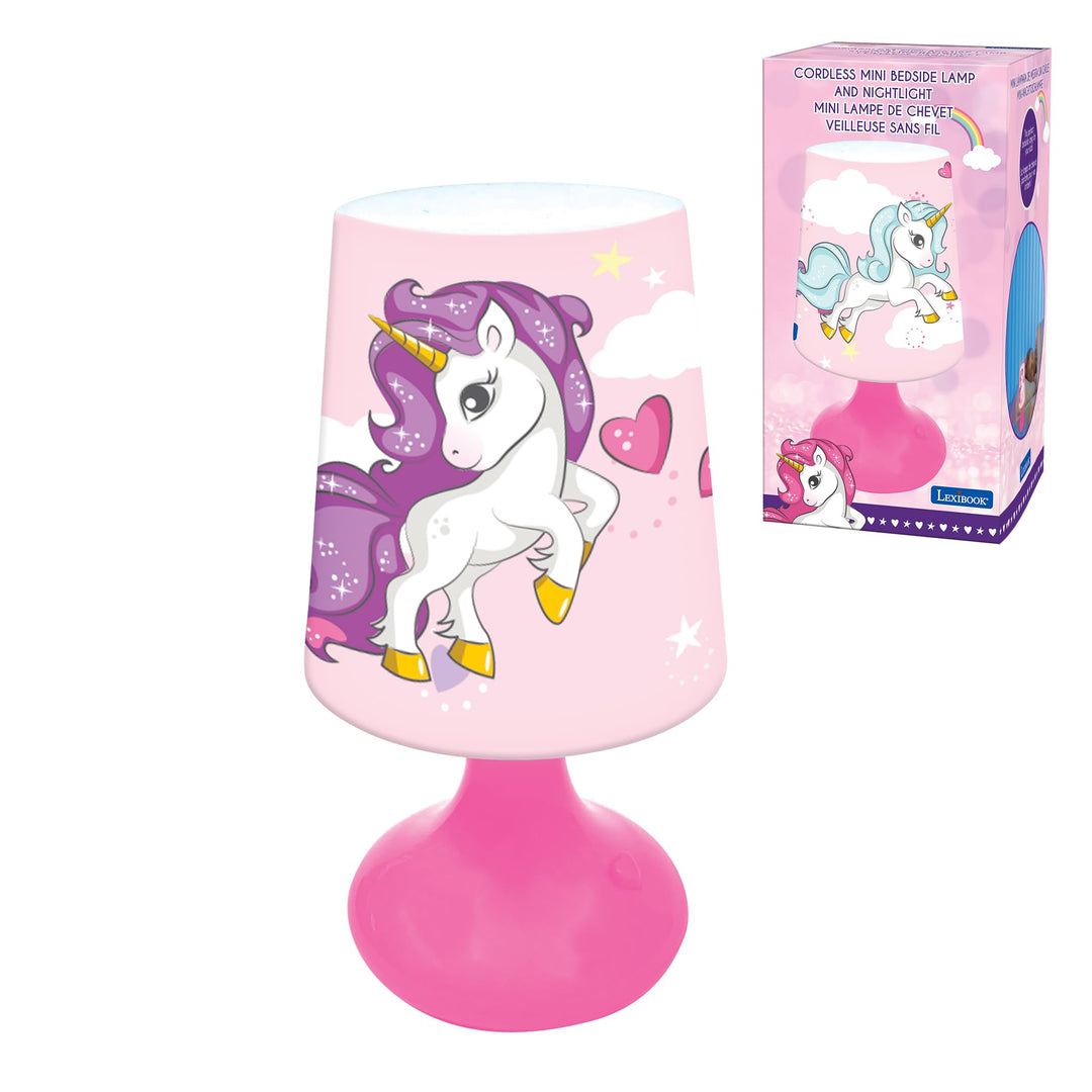 Lexibook, Einhorn, Mini Kabellose Nachttischlampe und Nachtlicht, MLT10UNI, Einhorn