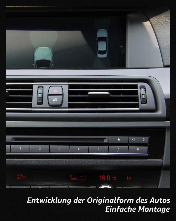 EULIMBQS Frontkonsolengitter für BMW F06 F12 F13 630 635 640 645 650, Konsolenmitte AC Vent Panel Er