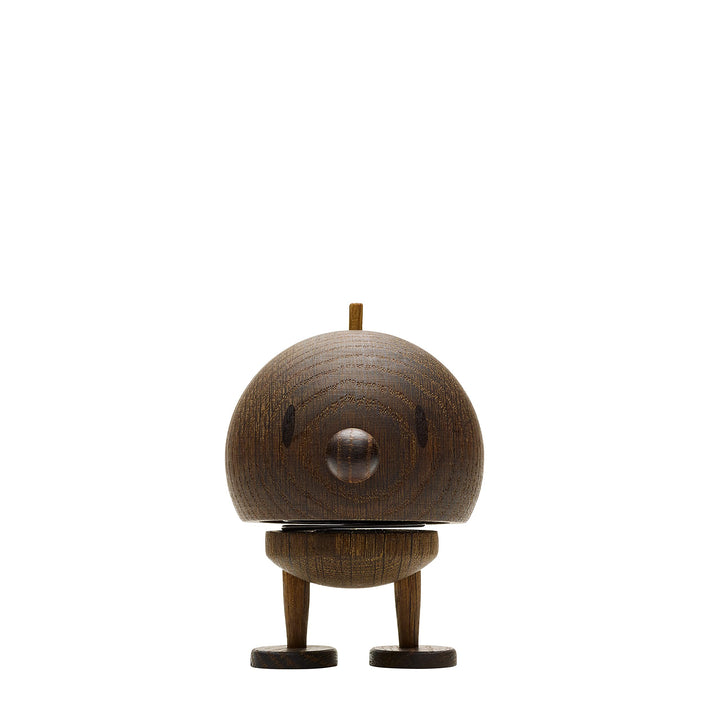 Hoptimist - Skandinavisches Design - Medium Bumble aus Holz - Höhe: 10 cm - Geräucherte Eiche - Deko
