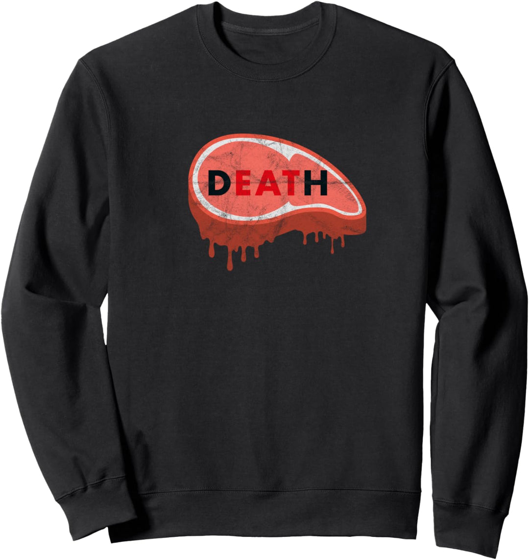 Vegan Veganism Death Plant Based Diet Seitan Tofu Vintage Sweatshirt