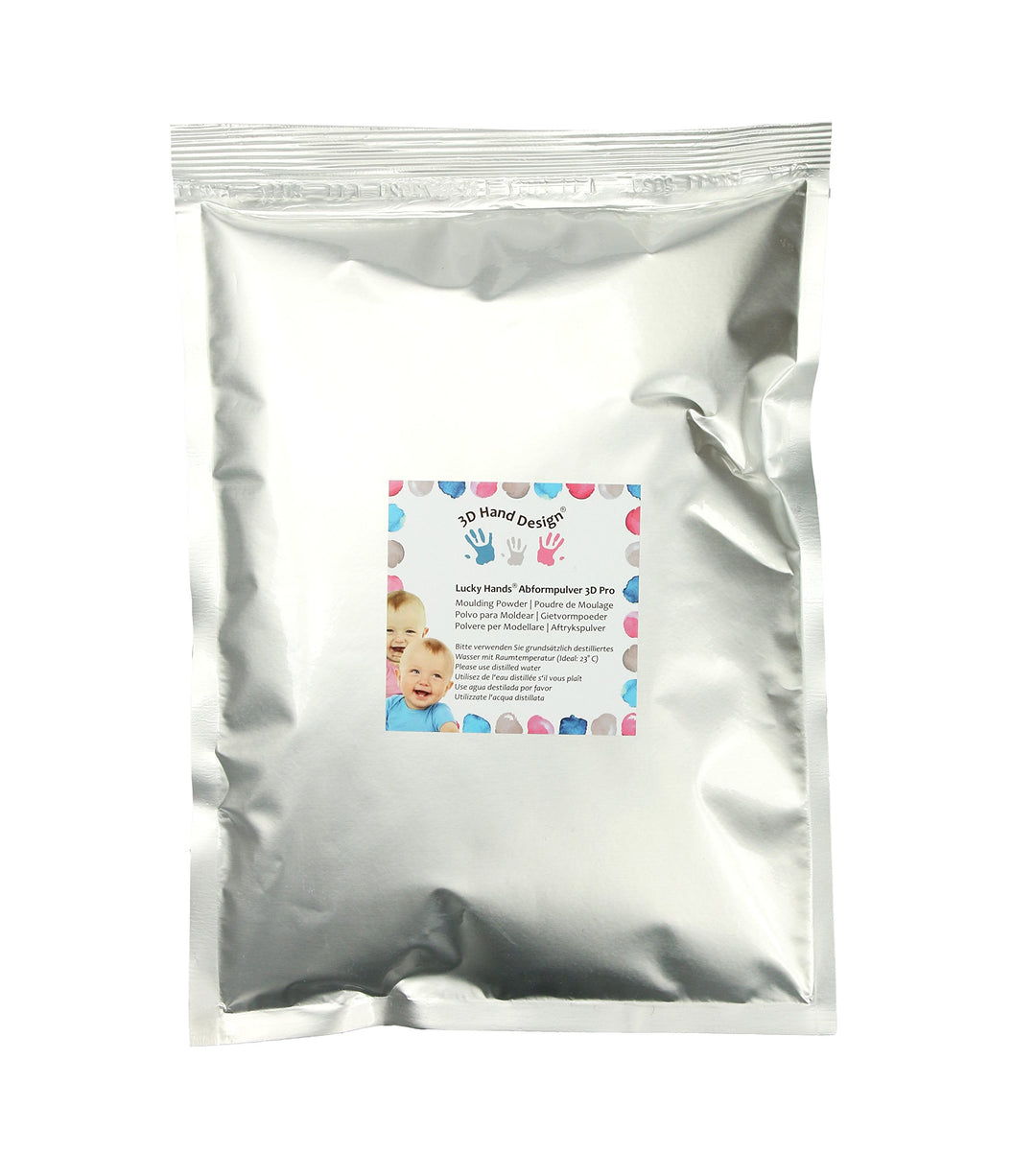 Abformpulver 3D Pro - Alginat Schnellabformmasse speziell für Babys mit Farbindikator für Hand und F