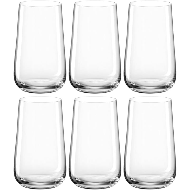 LEONARDO HOME 066417 LD Becher 530ml Brunelli 6er, Glas, 530 milliliters, Klar Trinkgläser gross, Tr