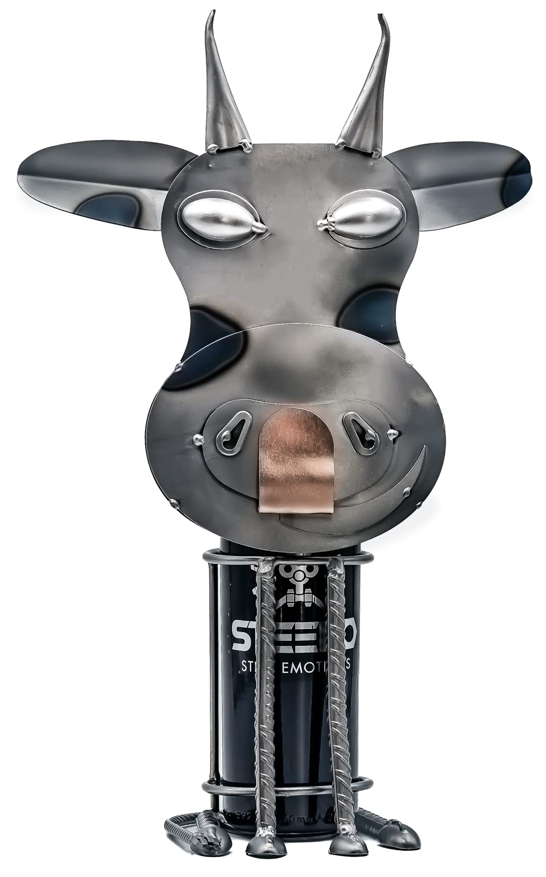 STEEMO Kuh Cowgirl Weinflaschenhalter