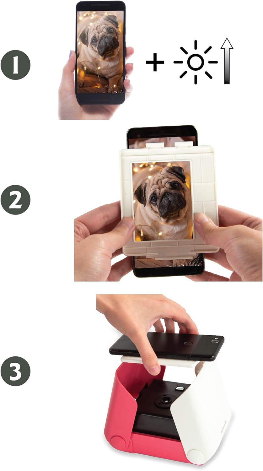 KiiPix Jet Black Mobiler Fotodrucker Einfach, Einfach