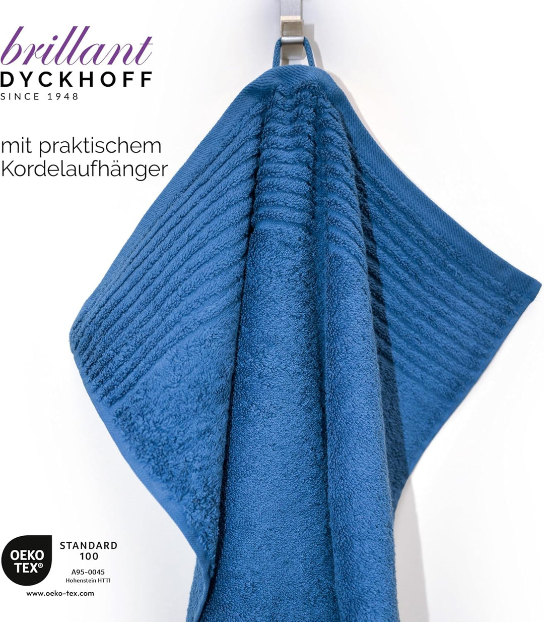 Dyckhoff 0410996445 Handtuchset "Brillant", 2 Badetücher / Duschtücher 70 x 140 cm und 4 Handtücher