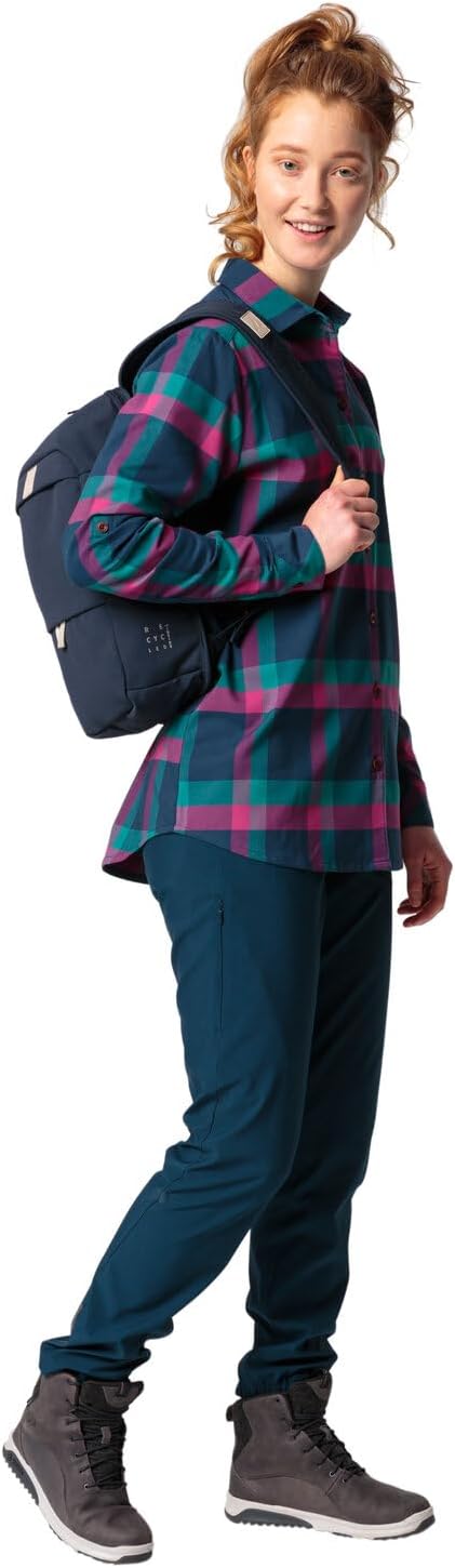 VAUDE Damen Farsund III Bluse Outdoorbluse Hemd 38 Dunkles Meer, 38 Dunkles Meer