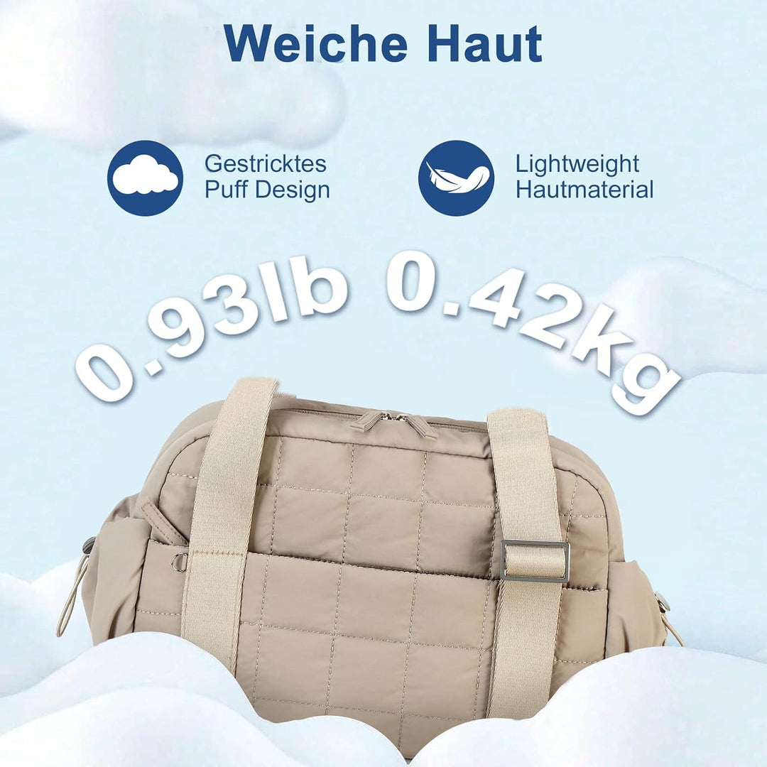 LEDAOU Mini Sporttasche für Damen, Kleiner gepolsterter Turnbeutel mit Nassfach und Münztasche, Leic