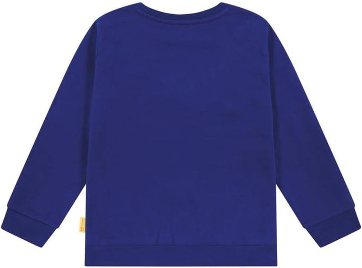Steiff Jungen Langarm Sweatshirt 128 Sodalite Blue, 128 Sodalite Blue