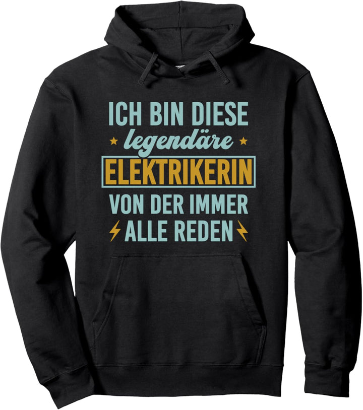 Elektrikerin Elektriker Damen Elektronikerin Pullover Hoodie