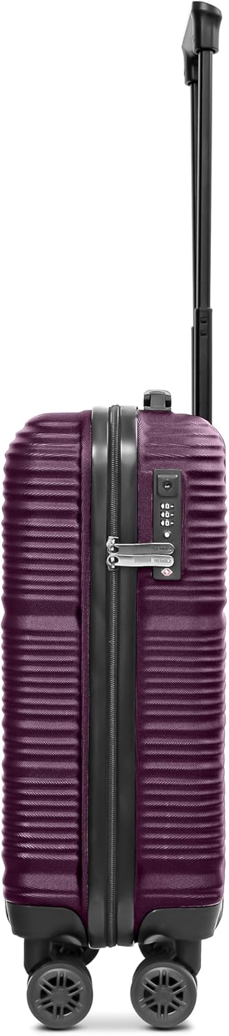 REDOLZ Kleiner Hartschalen Kabinen-Koffer | Cabin-Trolley 35 x 20 x 55 cm aus hochwertigem ABS-Mater