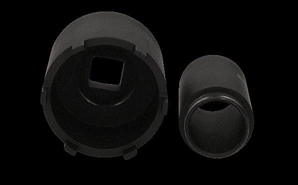 KS Tools 460.5625 Nutmuttern-Schlüssel-Satz mit Führungsrohr für Mercedes, Ø 63 mm, 2-tlg