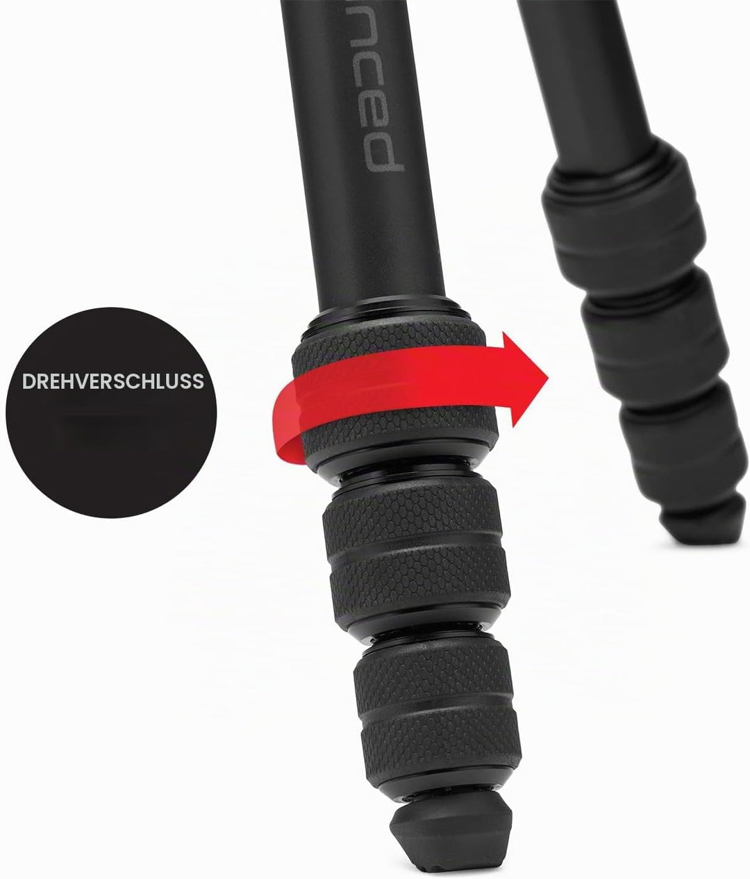 Manfrotto Befree Advanced AS, Kamerastativ, Drehverschluss, kompatibel mit Arca-Swiss, tragbares, ko