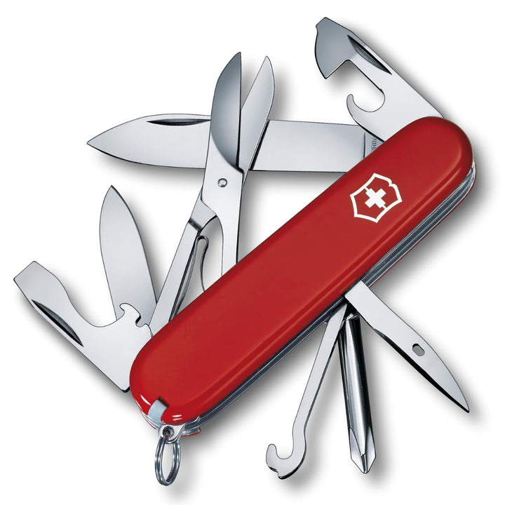 Victorinox Schweizer Taschenmesser Super Tinker, Swiss Army Knife, Multitool, 14 Funktionen, Klinge,