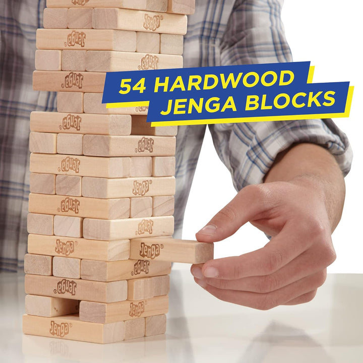 Hasbro Gaming Jenga Classic, beliebtes Geschicklichkeitsspiel für Kinder ab 6 Jahren und bis 2 Spiel