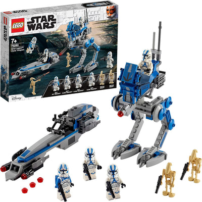 LEGO 75280 Star Wars Clone Troopers der 501. Legion, Bauset mit Kampfdroiden und at-RT Walker Single